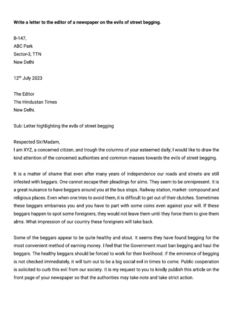 Letter | PDF