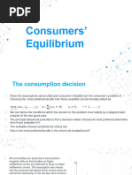 Consumers' Equilibrium