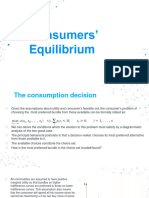 Consumers' Equilibrium