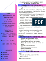 CV - Stage Onja (Juin) PDF