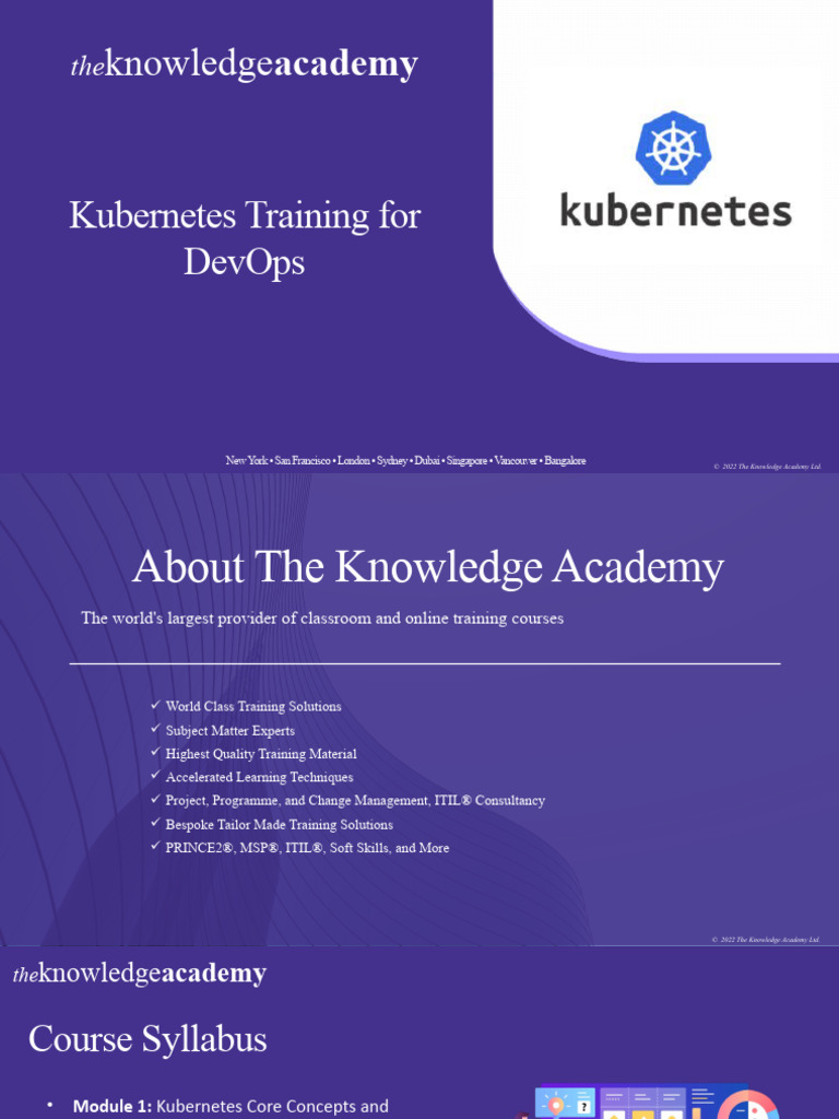 Kubernetes Training For DevOps - Trainer | PDF | Computer Science ...