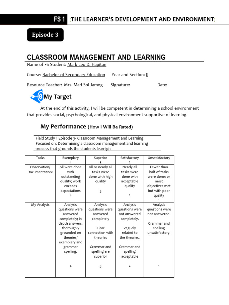 Classroom Management Strategies for Learning | PDF | Learning | Classroom
