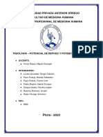 Informe Fisiología - Potencial de Reposo y Potencial de Acción