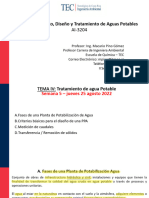 Tema IV Tratamiento Agua Potable II S 2022 Seman 221004 225956