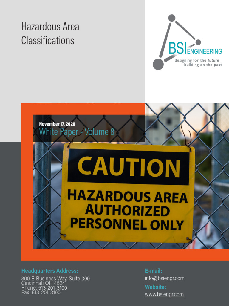 Hazardous Area Classification PDF Physical Sciences Chemical