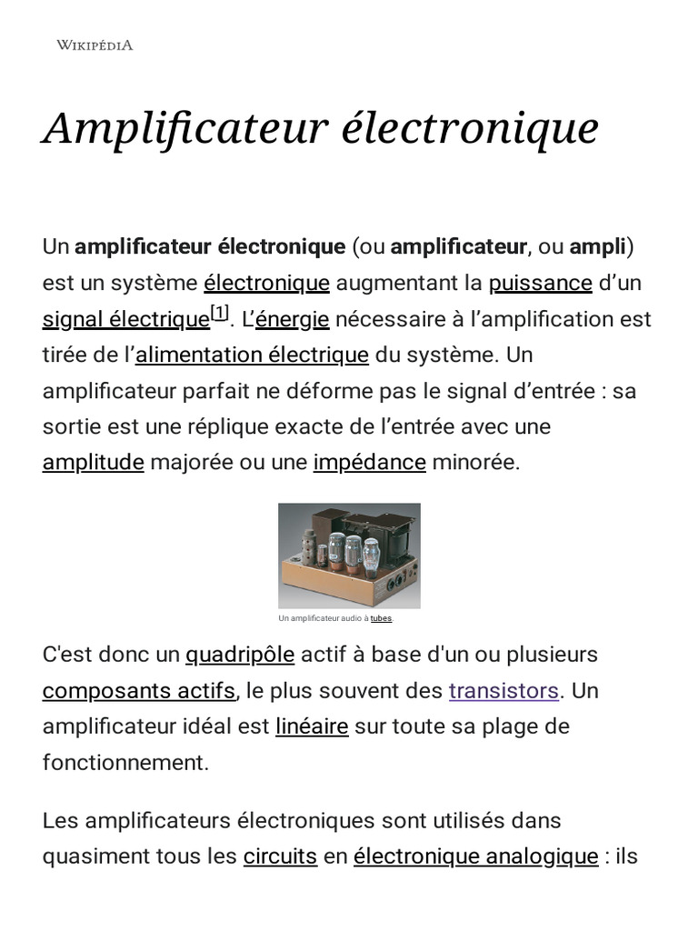 Amplificateur pour guitare électrique — Wikipédia