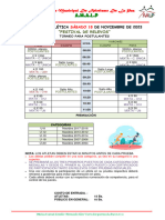 Cronograma 18 de Noviembre 2023