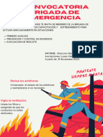 Cartel Bomberos Sencillo Rojo