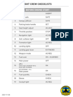 JAS 39 Gripen Community Mod - Checklists