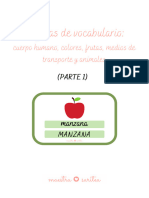 Tarjetas de Vocabulario