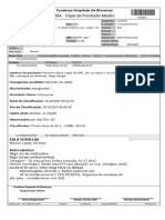 HSA - Cópia de Prontuário Médico: Fundacao Hospitalar de Blumenau