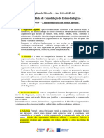 Correção Da Ficha de Trabalho Consolidação Do Estudo Da Lógica - 1