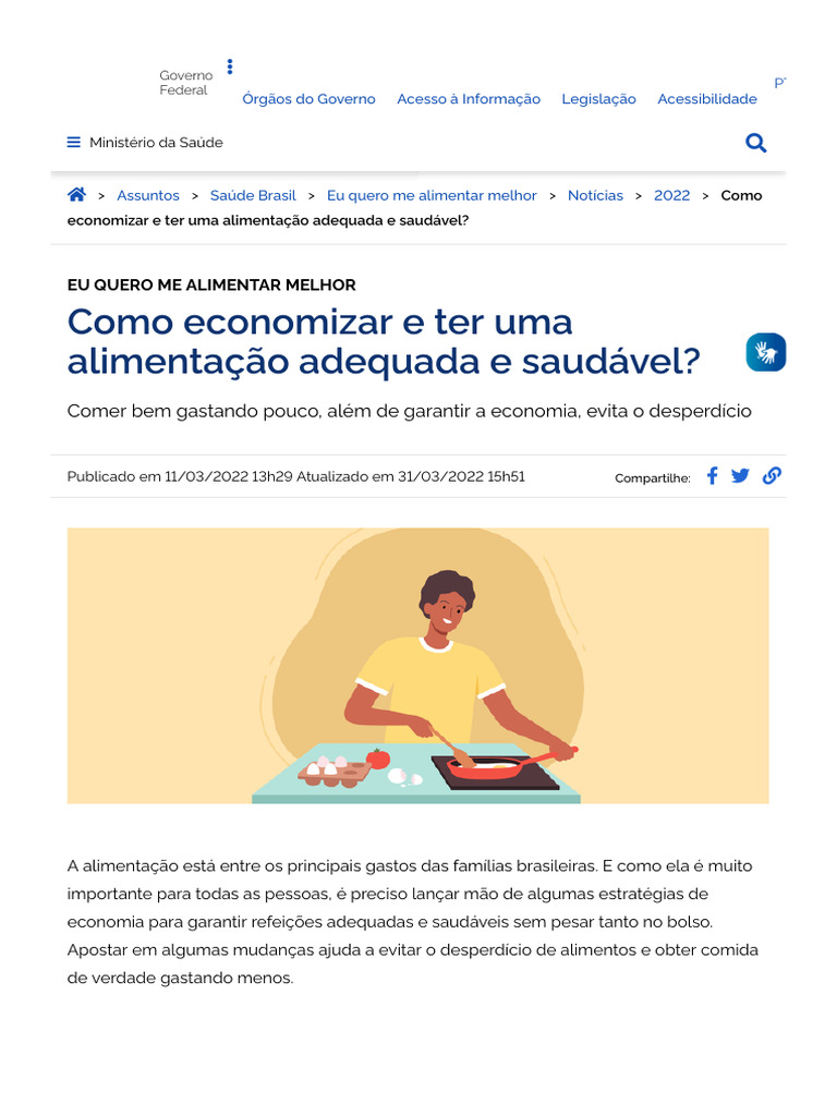 Como Economizar E Ter Uma Alimentação Adequada E Saudável Português