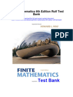 Finite Mathematics 8th Edition Rolf Test Bank