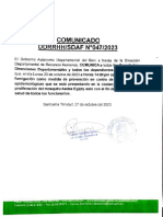 Comunicado Drrhh-Sdaf-047