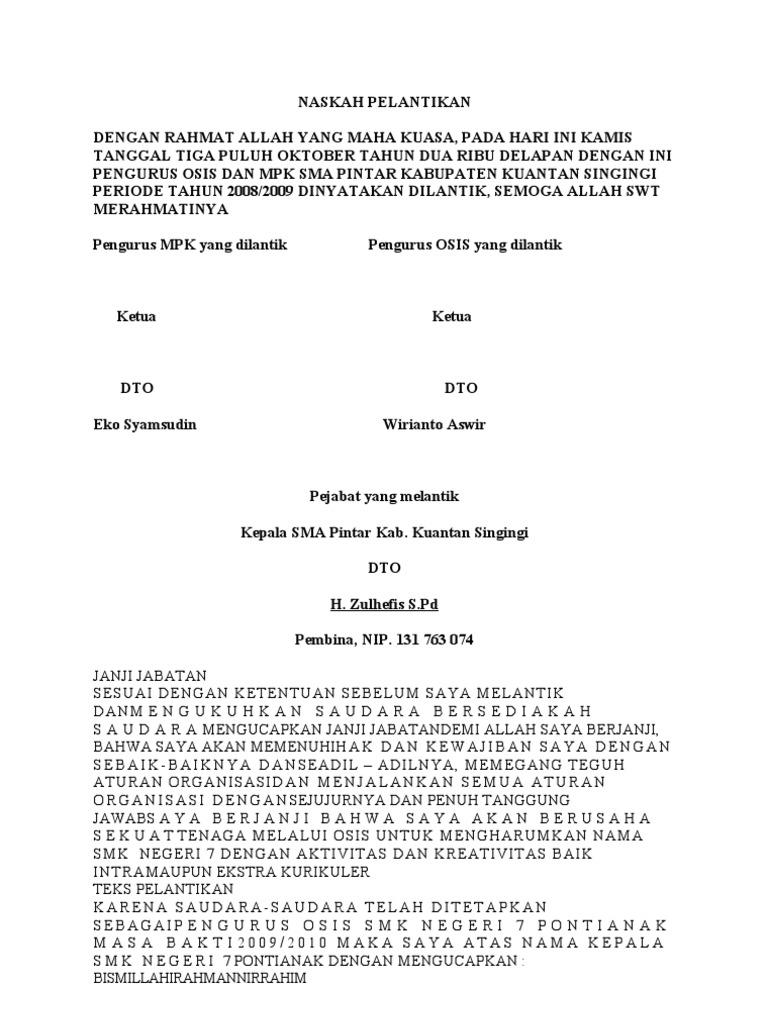 Contoh Teks Ikrar Sekolah Ramah Anak Berbagi Teks Penting