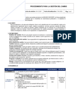 P-SIG-02 Procedimiento para La Gestión Del Cambio