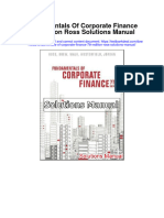 Fundamentals of Corporate Finance 7th Edition Ross Solutions Manual