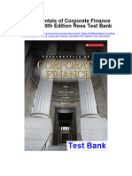 Fundamentals of Corporate Finance Canadian 9th Edition Ross Test Bank