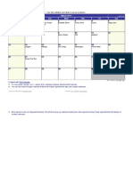 Printable March 2011 Calendar with Meal Planning Notes