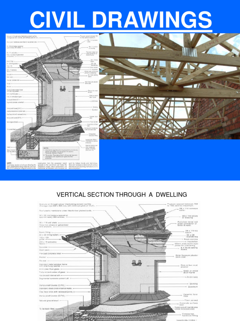 Civil Drawings and Construction Details | PDF | Framing (Construction ...