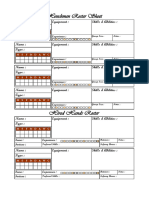 Crew Roster Sheet - Henchmen & Hired Hands