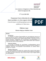 Programme D'auto-Rééducation Du Syndrome Fémoro-Patellaire Avec Deux Supports Éducatifs Différents