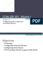 CCNA 200-301 Chapter 16 - Configuring IPv4 Addresses and Static Routes