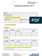 Solicitud de Constitucion de Empresa