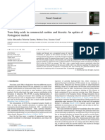 9-Trans Fatty Acids in Commercial Cookies and Biscuits an Update of Portuguese Market