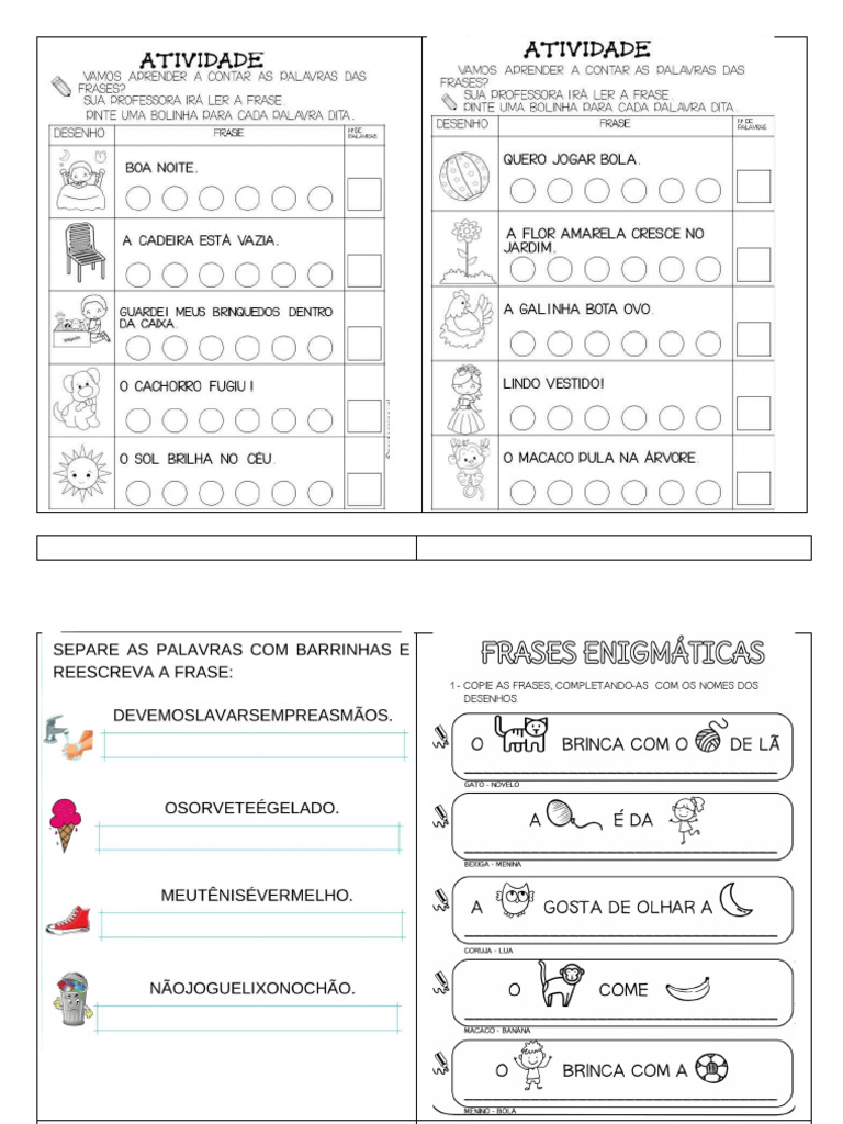 Atividade Frases | PDF