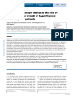 Radioiodine Therapy Increases The Risk of Cerebrovascular Events in Hyperthyroid and Euthyroid Patients