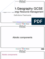 Definitions Flashcards - Topic 6A Energy Resource Management - Edexcel A Geography GCSE