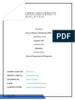 Advanced Organization and Management - Assignment16Nov21