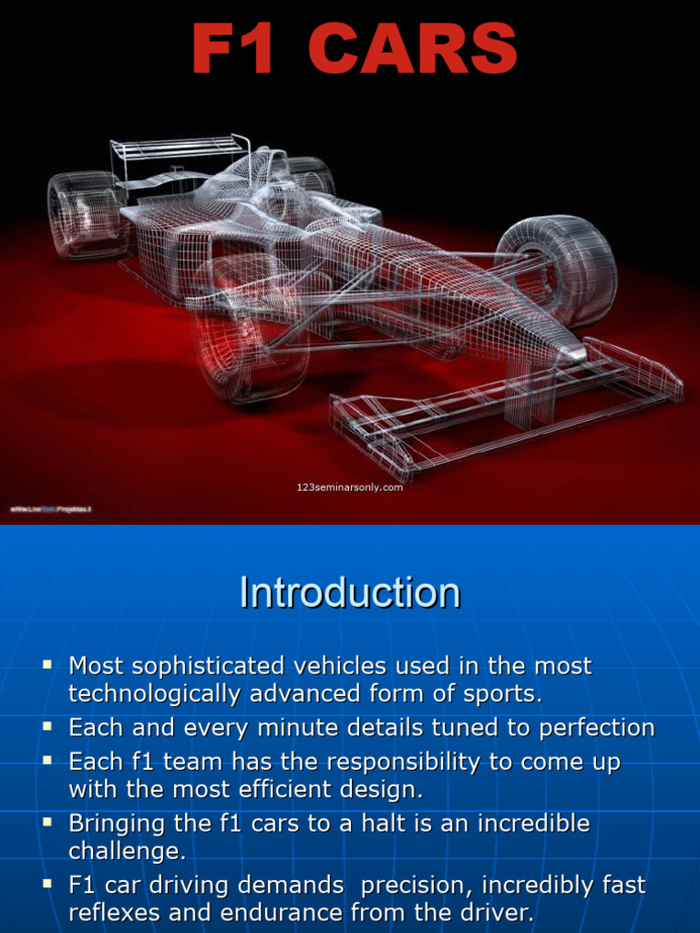 Overview of F1 Car Design and Features | PDF | Wing | Automotive Industry
