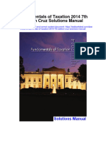 Fundamentals of Taxation 2014 7th Edition Cruz Solutions Manual