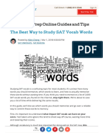 SAT / ACT Prep Online Guides and Tips The Best Way To Study SAT Vocab Words
