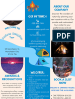 Blue Simple Creative Travel Trifold Brochure