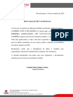 Declaração Lucy Constantino