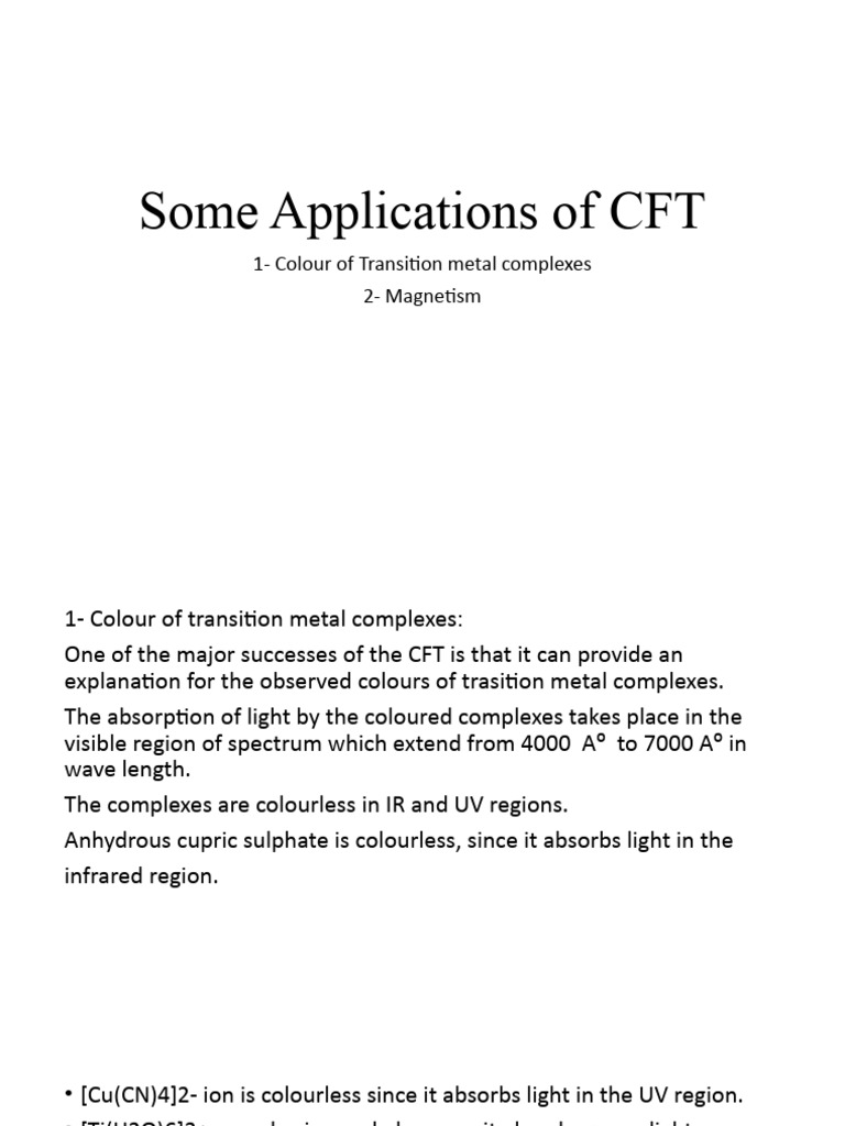 Some Applications of CFT (Lecture 6) المحاضرة السادسة PDF