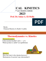 Chemical Kinetics 2023: Prof. Dr. Sahar A. El-Molla