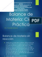 Balance de Materia Sin Reacción