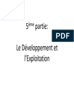 5ème Partie Développment Et Exploitationle Développement Et L'exploitation Des Hydrocarbures