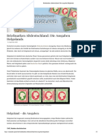 Briefmarken Altdeutschland - Die Ausgaben Helgolands