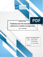 Prédiction Des Prix Immobiliers en Utilisant Les Modèles de Régression