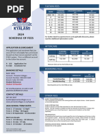 PC Rynfield Fees 2025 - Final | PDF | Fee | Services (Economics)