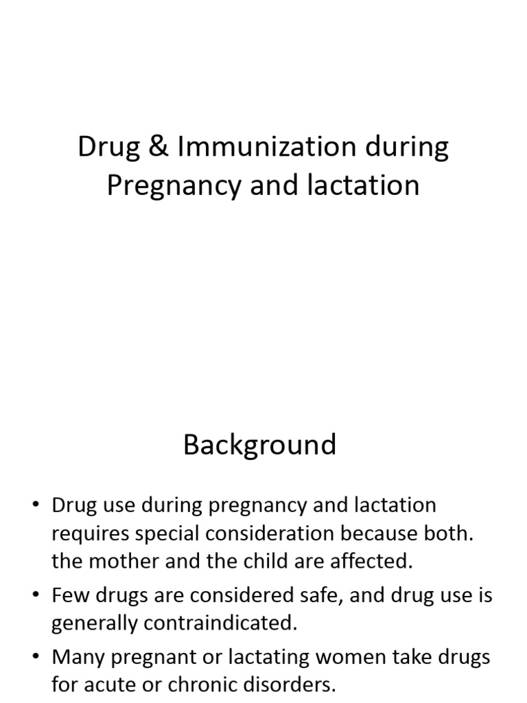 Drugs During Pregnancy PDF Vaccines Breastfeeding