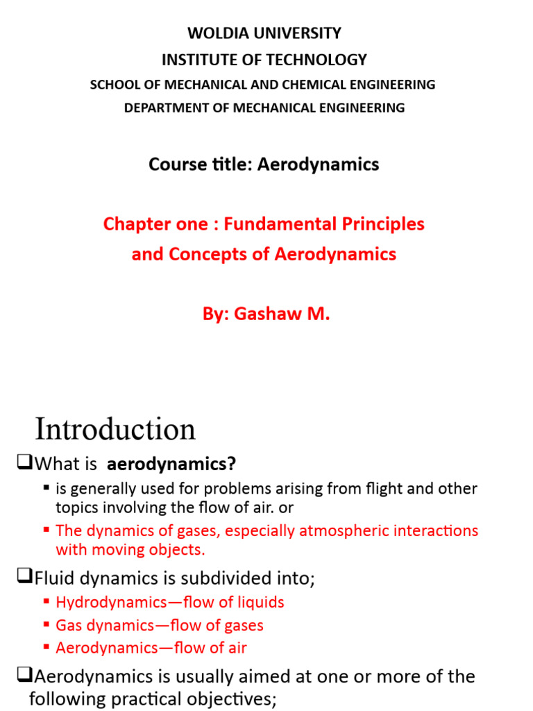 Chapter One | PDF | Lift (Force) | Airfoil