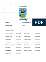 POLICY INFORMATICS SCI 4013 - Presentation Document - GROUP 6