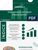 Unidad 2 - PRINCIPALES ESTADOS FINANCIEROS